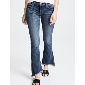 NWT Current Elliott Flip Flop Bootcut Leg Fray Hem Denim Jeans Classic Designer